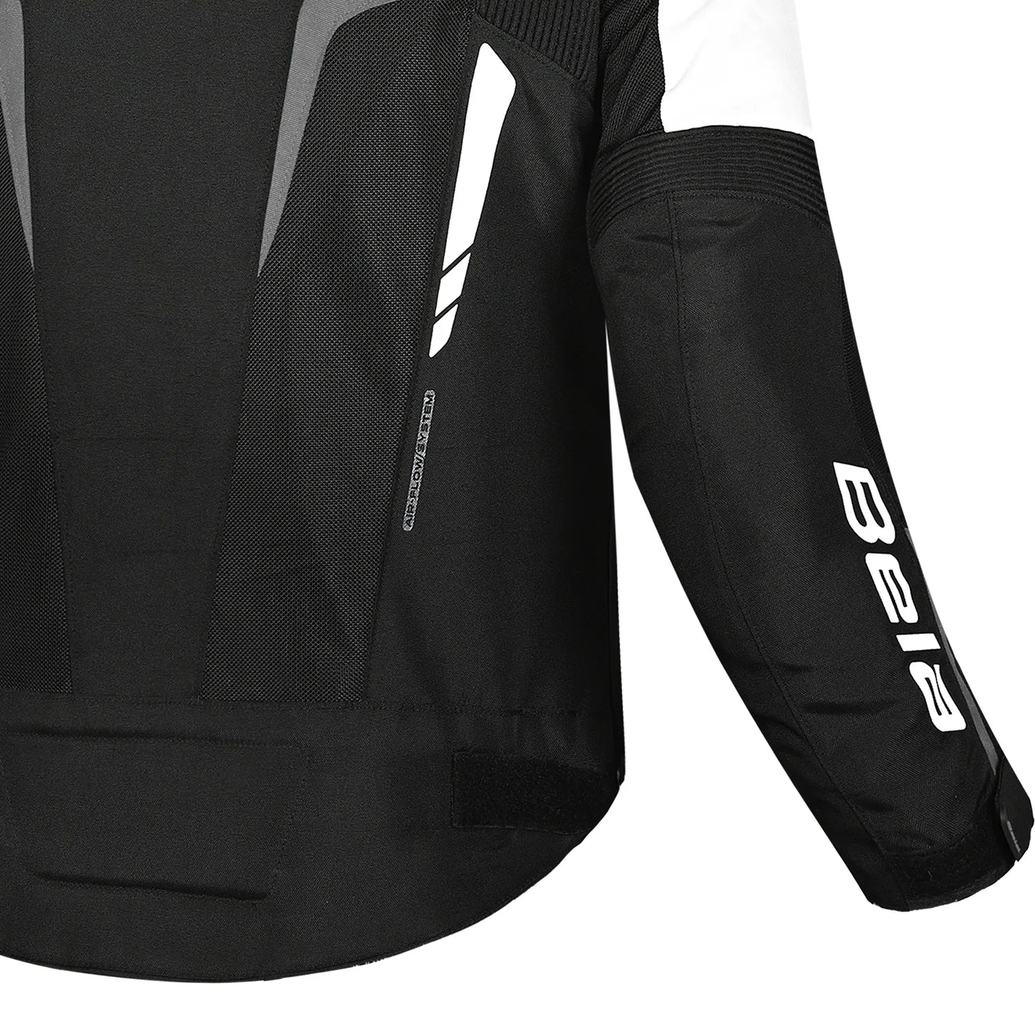 BELA Sprinter Textile Motorbike Jacket Black/White/Grey