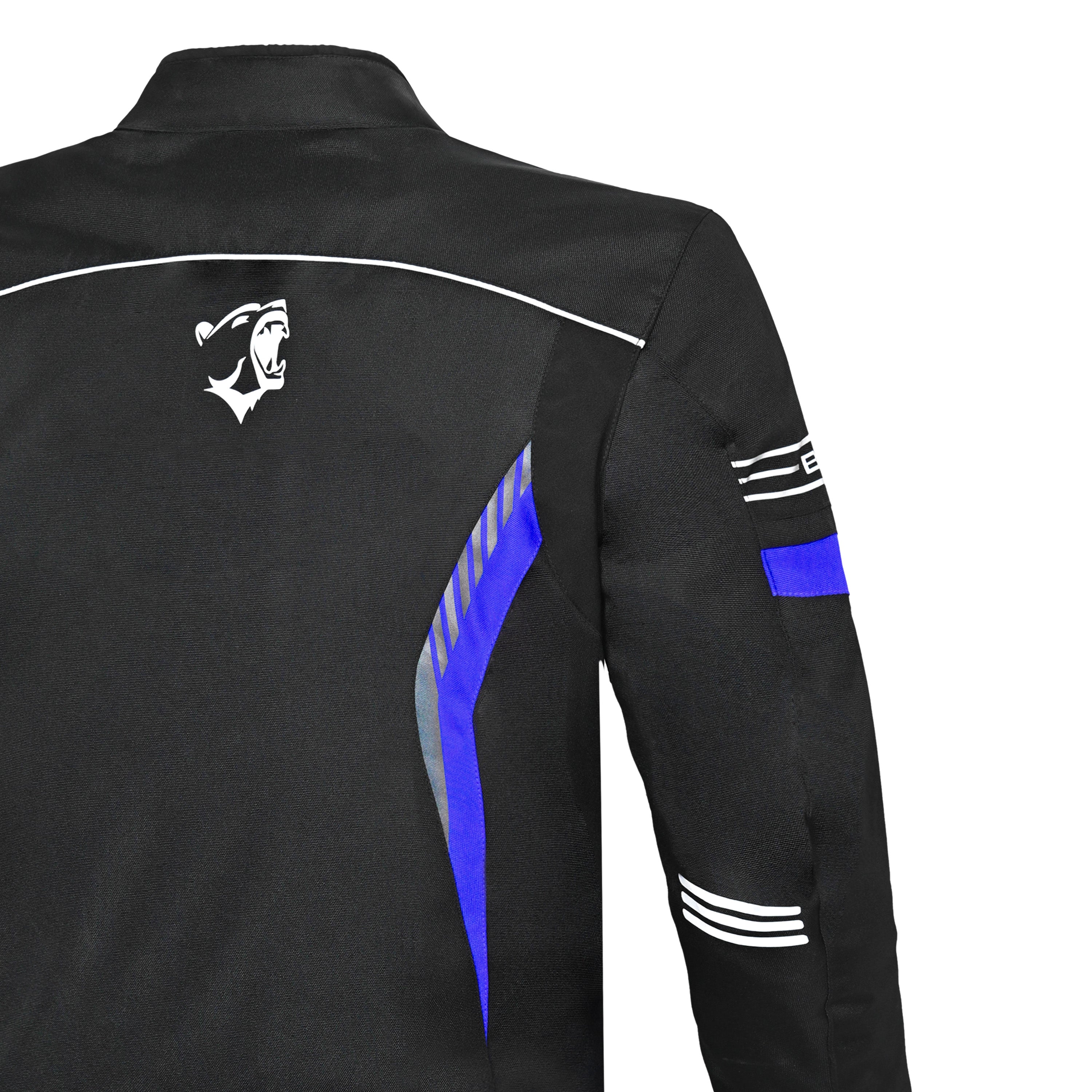 BELA Bradley Men Motorcycle Textile Jacket Black Blue