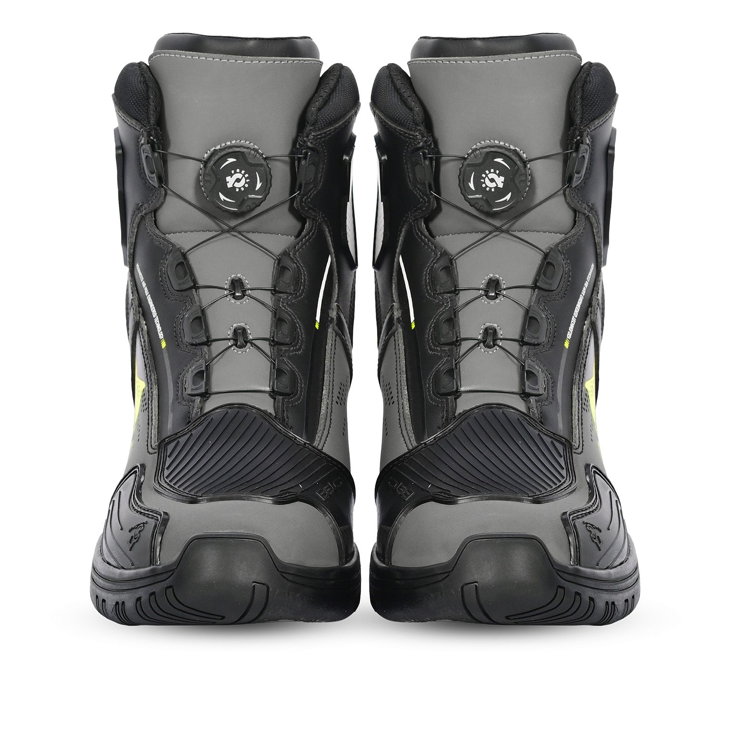 BELA EXTREME FORCE URBAN MOTORCYCLE BOOTS BLACK GREY YELLOW