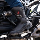 model shot bela air tech wp touring boot black back side view