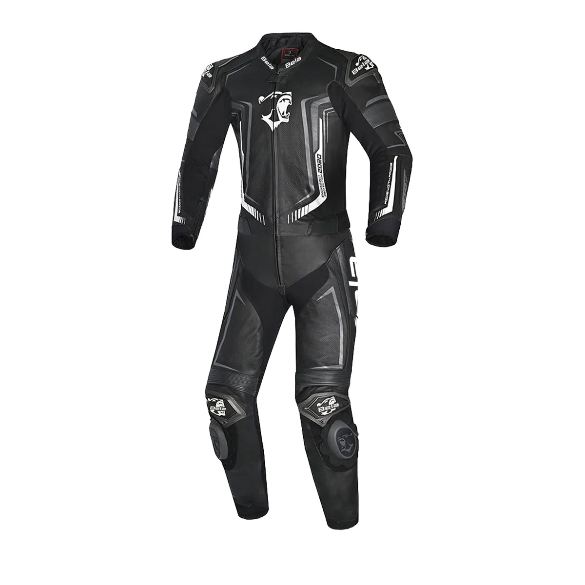 BELA  Beast 2 PC Motorcycle Leathers Suits Black Anthracite White
