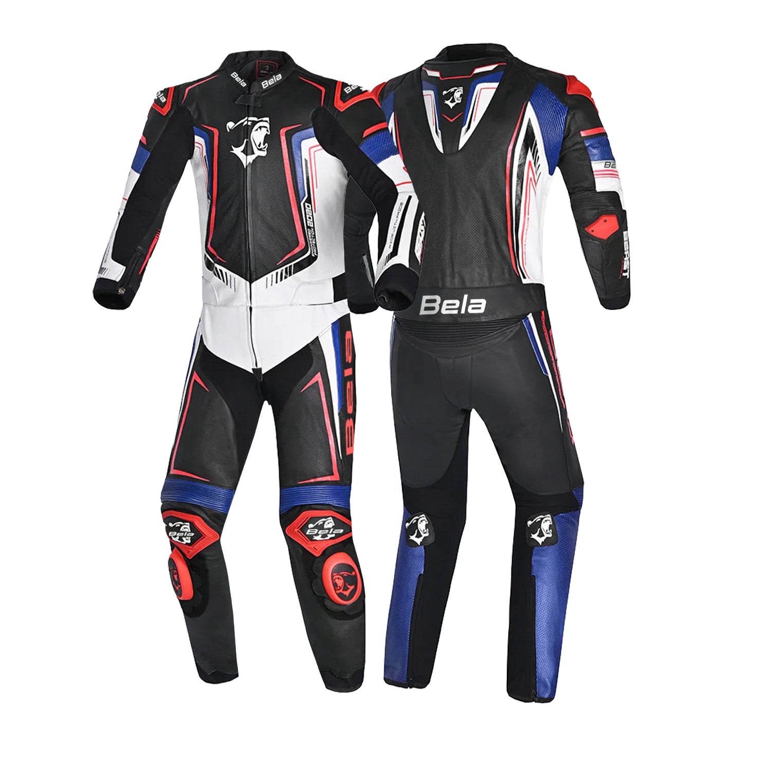 BELA - 2 PC Beast Jumpsuit Black/White/Blue/Red