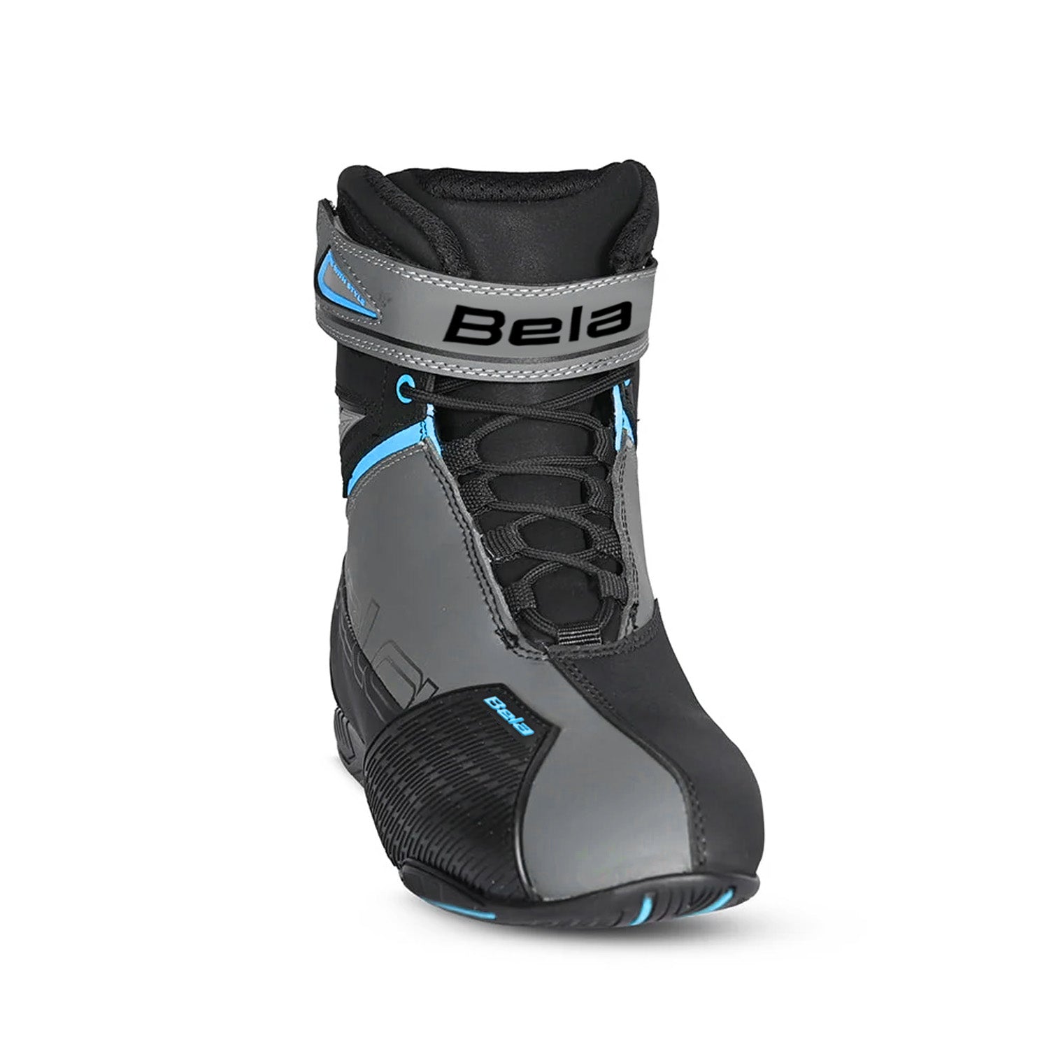 BELA Blaze Lady Urban Motorcycle Boots Black Grey Tourquise