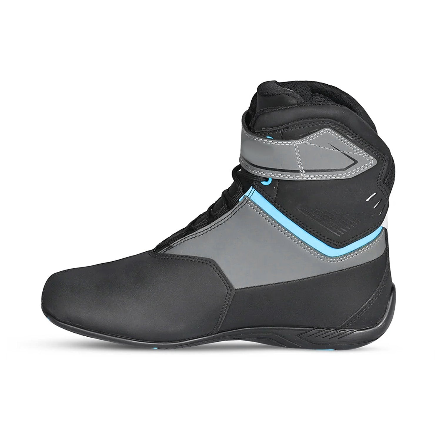 BELA Blaze Lady Urban Motorcycle Boots Black Grey Tourquise