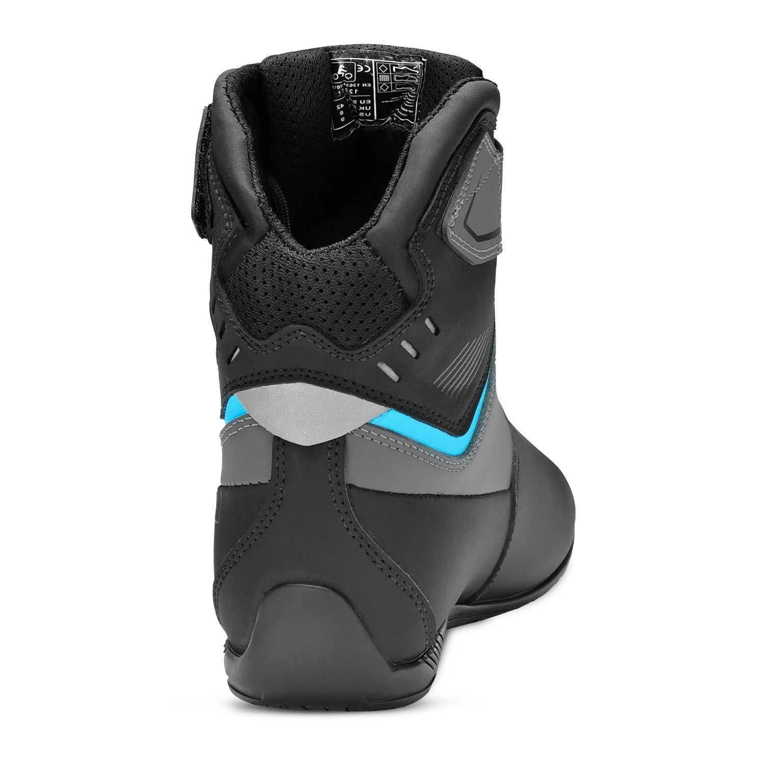 BELA Blaze Lady Urban Motorcycle Boots Black Grey Tourquise