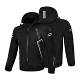 BELA Breeze Softshell Motorbike Riding Hoodie Black Gray