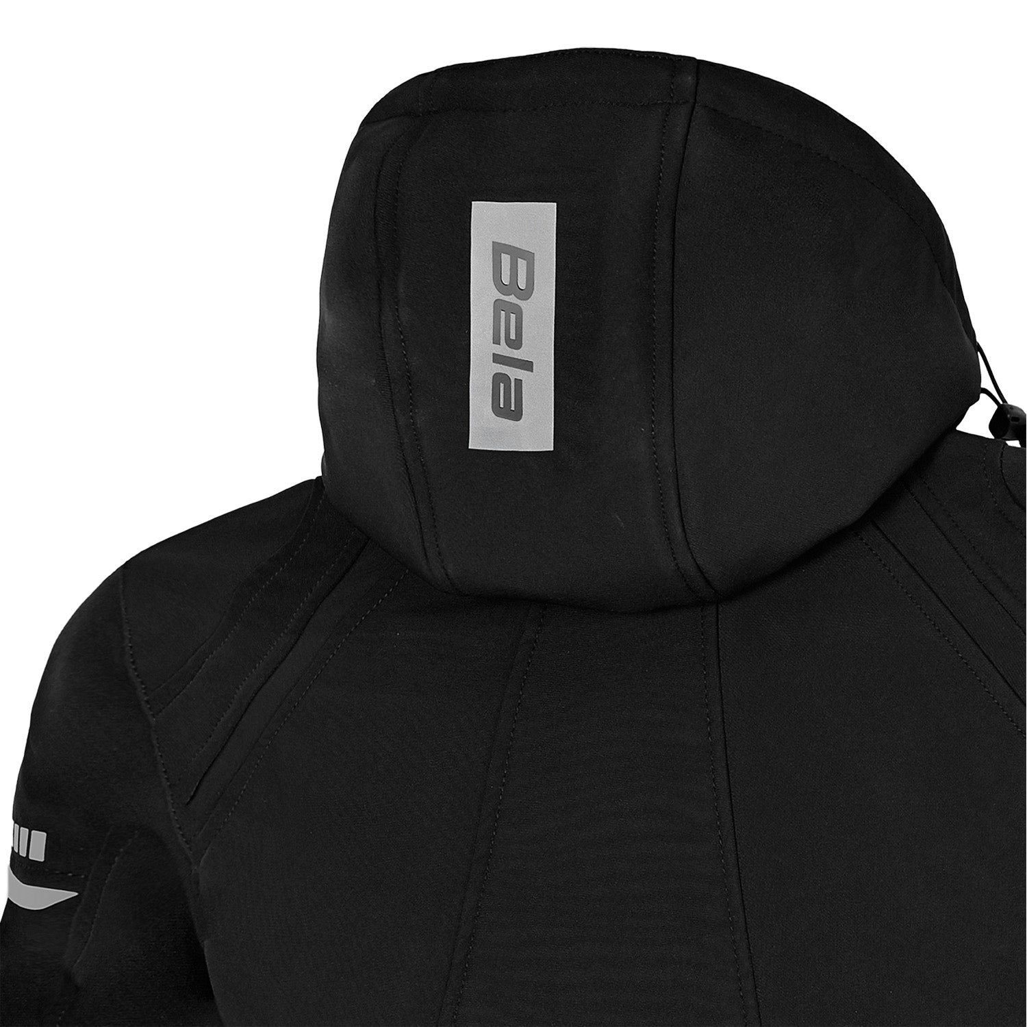BELA Breeze Softshell Motorbike Riding Hoodie Black Gray