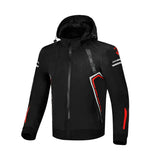 BELA Breeze Softshell Motorbike Riding Hoodie Black Red