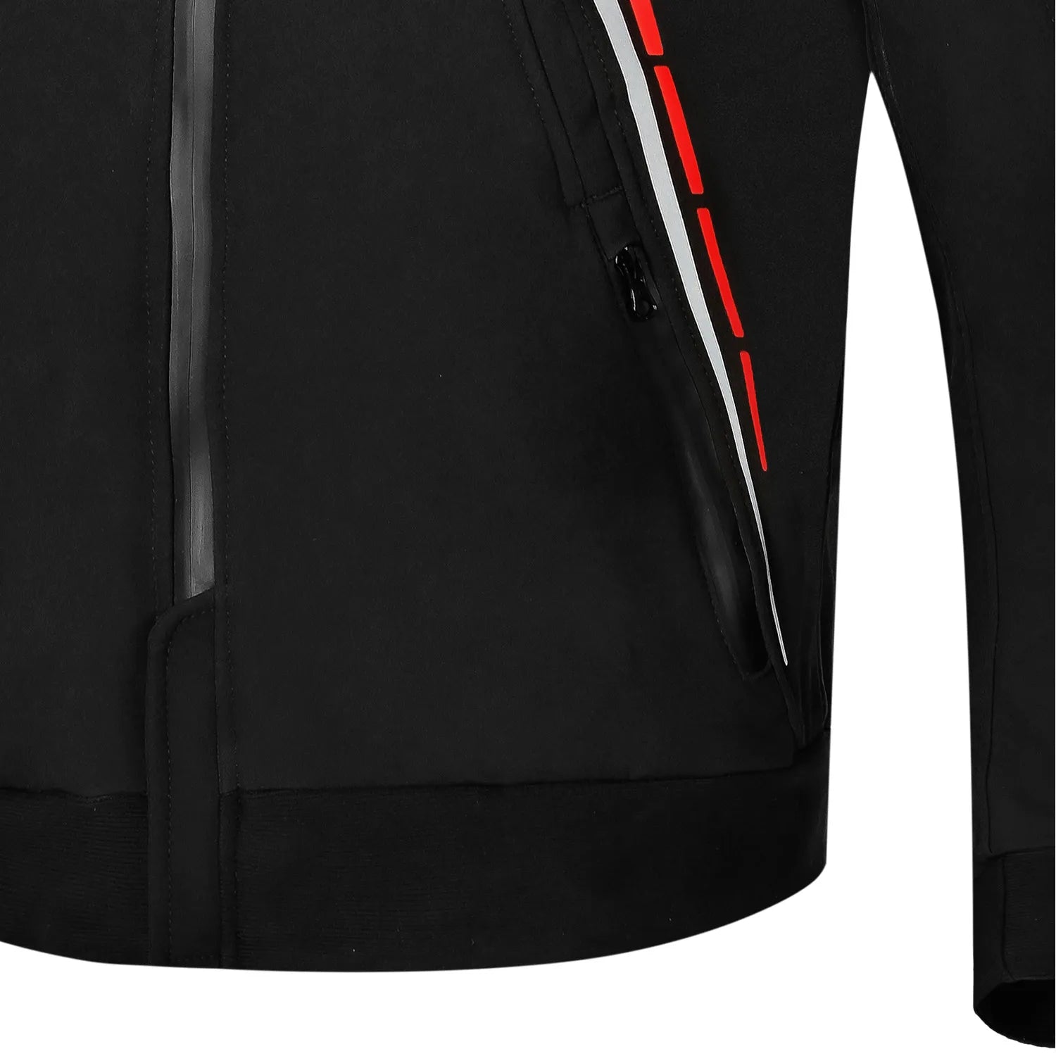 BELA Breeze Softshell Motorbike Riding Hoodie Black Red