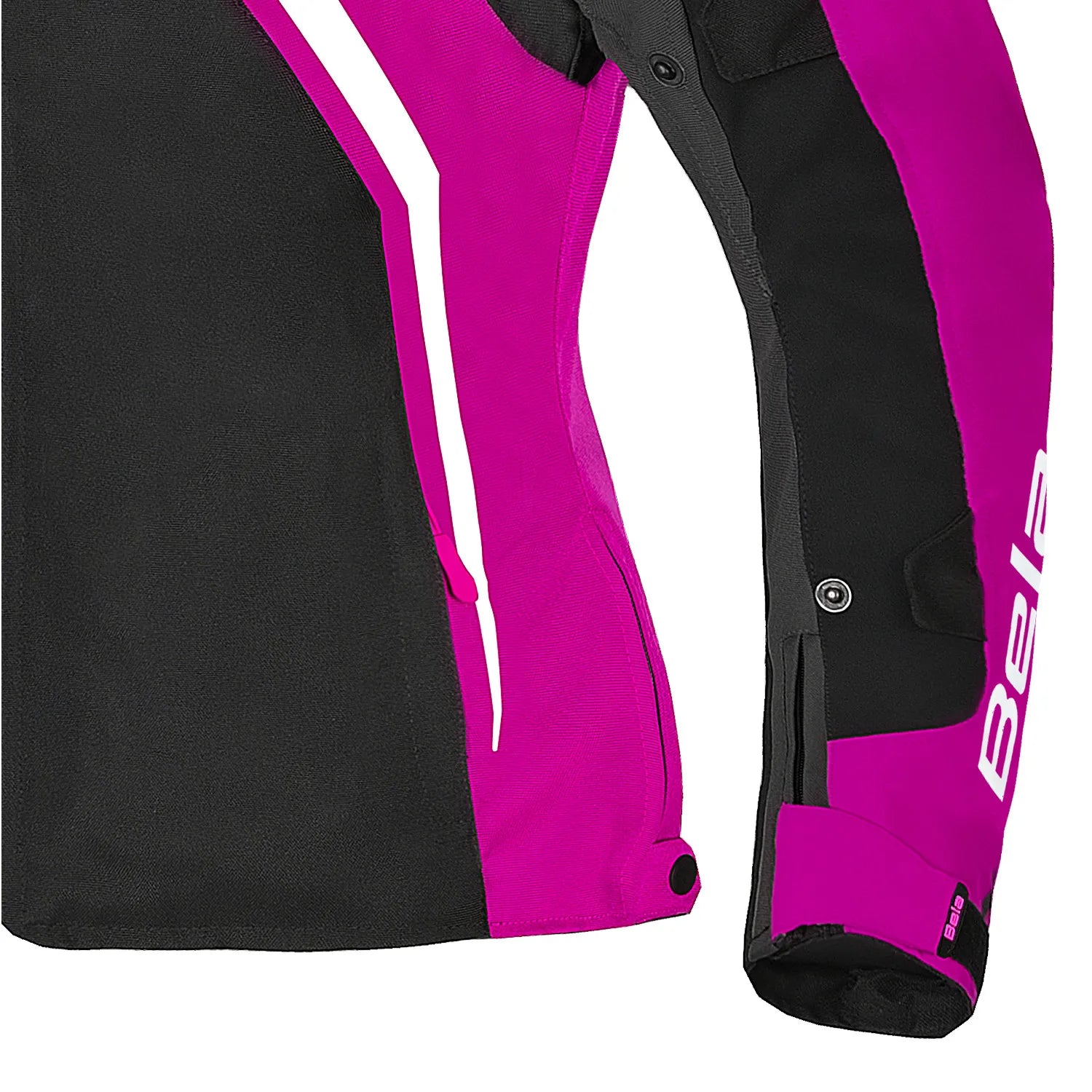 BELA Elanur Lady Motorcycle Textile Touring Jacket Black Grey Pink