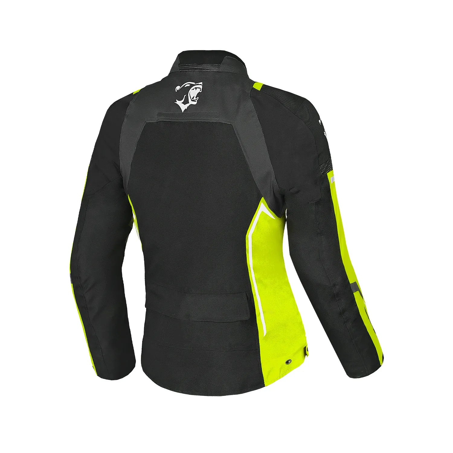 BELA Elanur Lady Textile Motorcycle Touring Jacket Black Grey Yellow