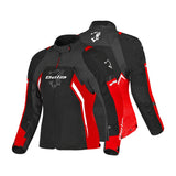 BELA ELANUR LADY TEXTILE MOTORBIKE JACKET BLACK/ANTHRACITE/RED