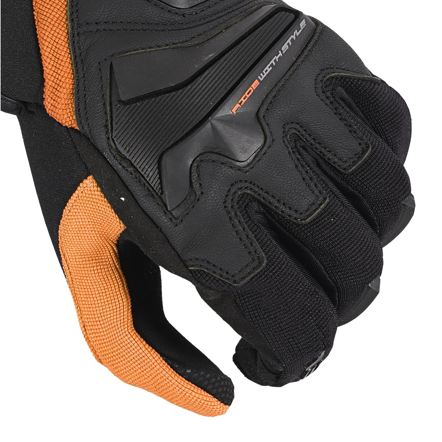 BELA - Man Star Textile Glove Black/Orange