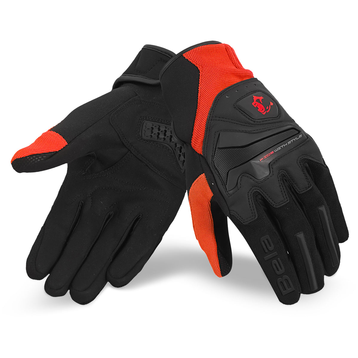 BELA - Man Star Textile Glove Red/Black