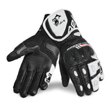 BELA Lemox Man Motorcycle Racing Gloves Black White