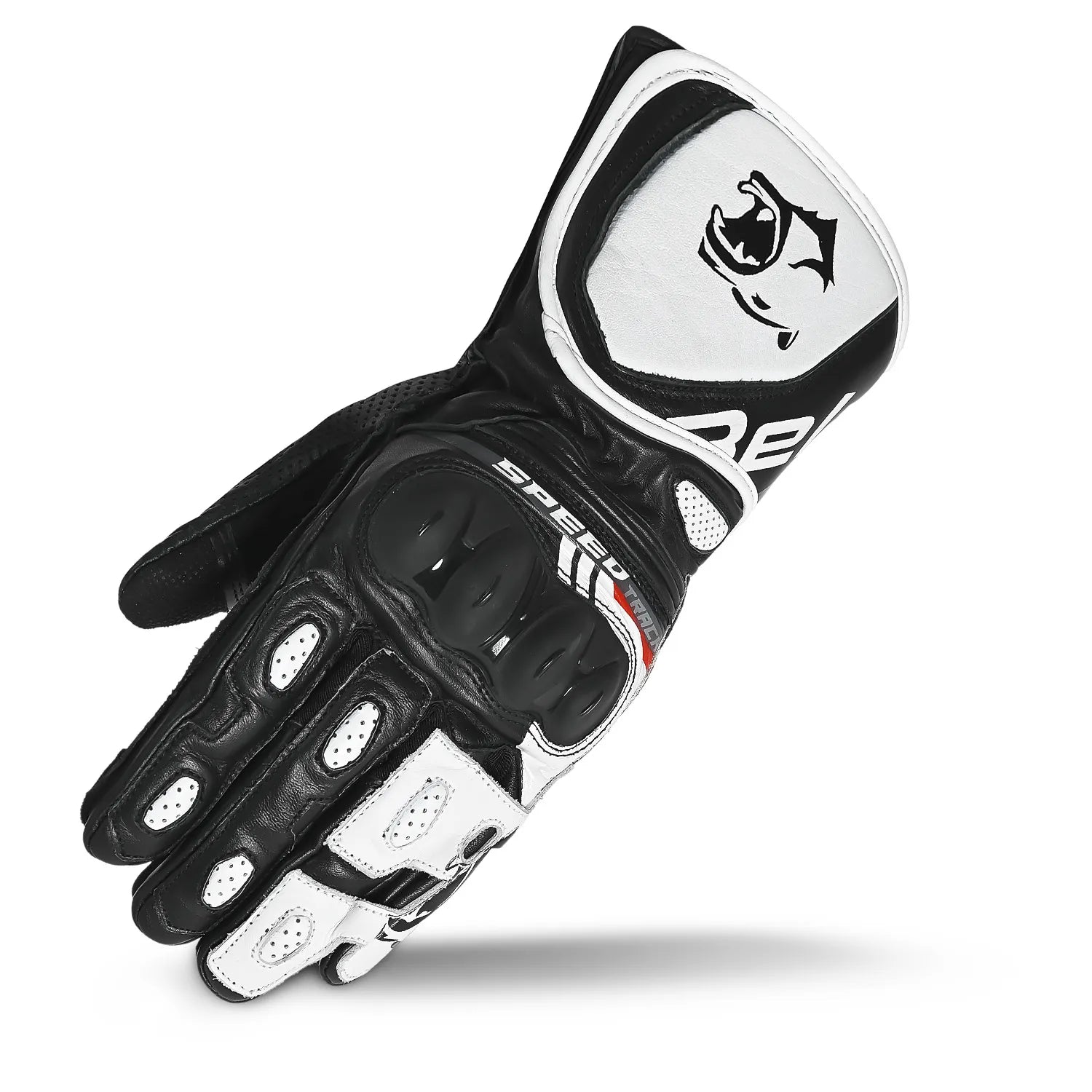 BELA Lemox Man Motorcycle Racing Gloves Black White