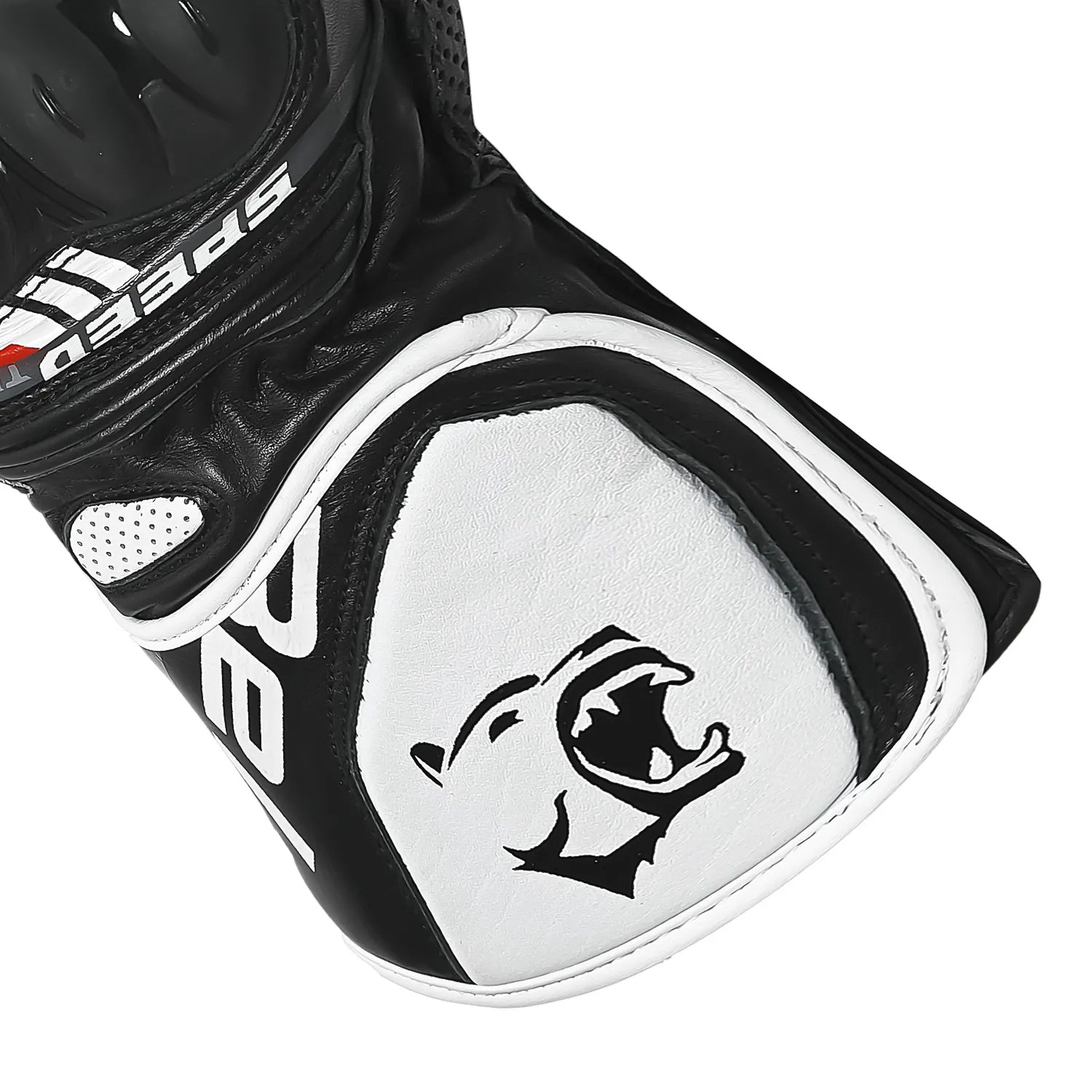 BELA Lemox Man Motorcycle Racing Gloves Black White