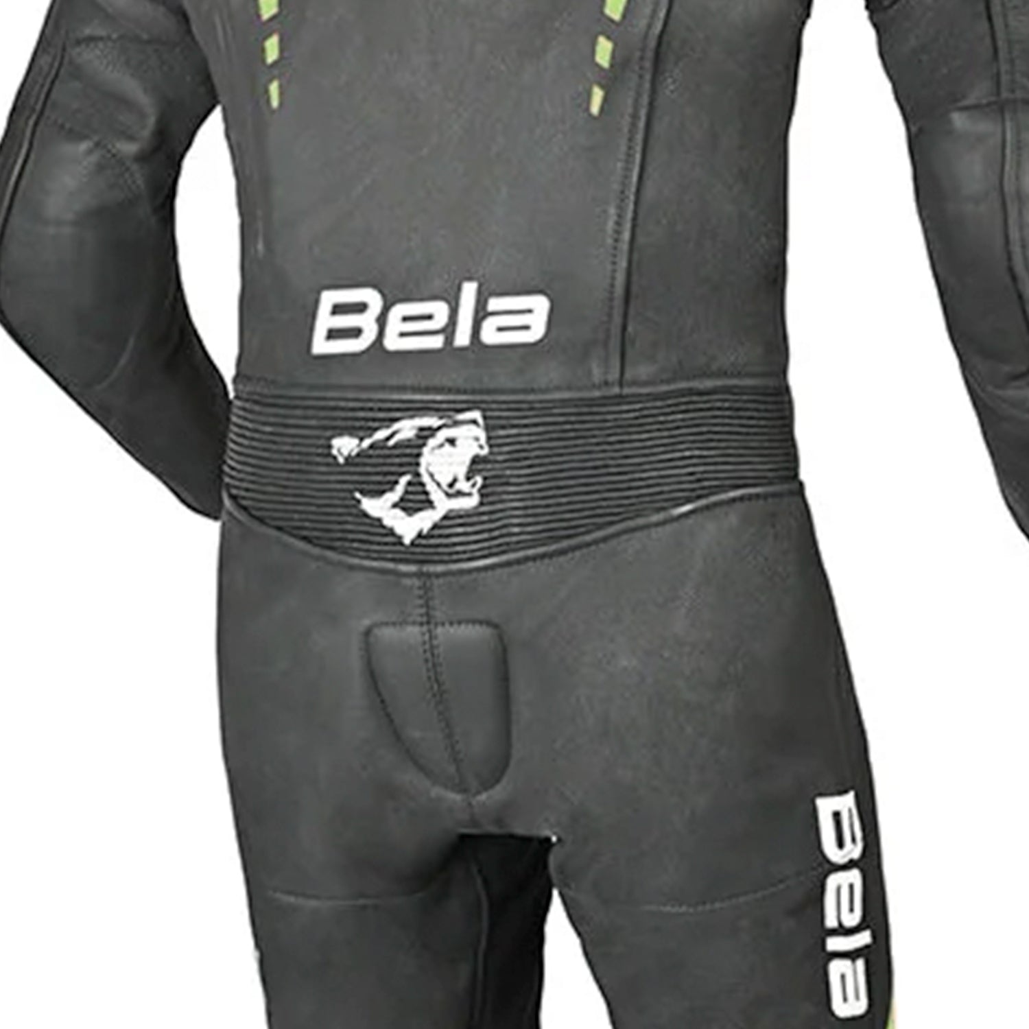 BELA Rollover 1PC Kids Motorcycle Suit Black/Fluor Yellow