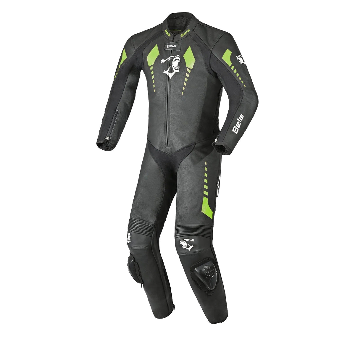 BELA Rollover 1PC Kids Motorcycle Suit Black/Fluor Yellow