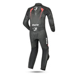 Mono 1-PC Rollover Motorcycle Kids Suits Black/Red Fluor