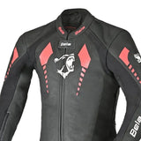 Mono 1-PC Rollover Motorcycle Kids Suits Black/Red Fluor