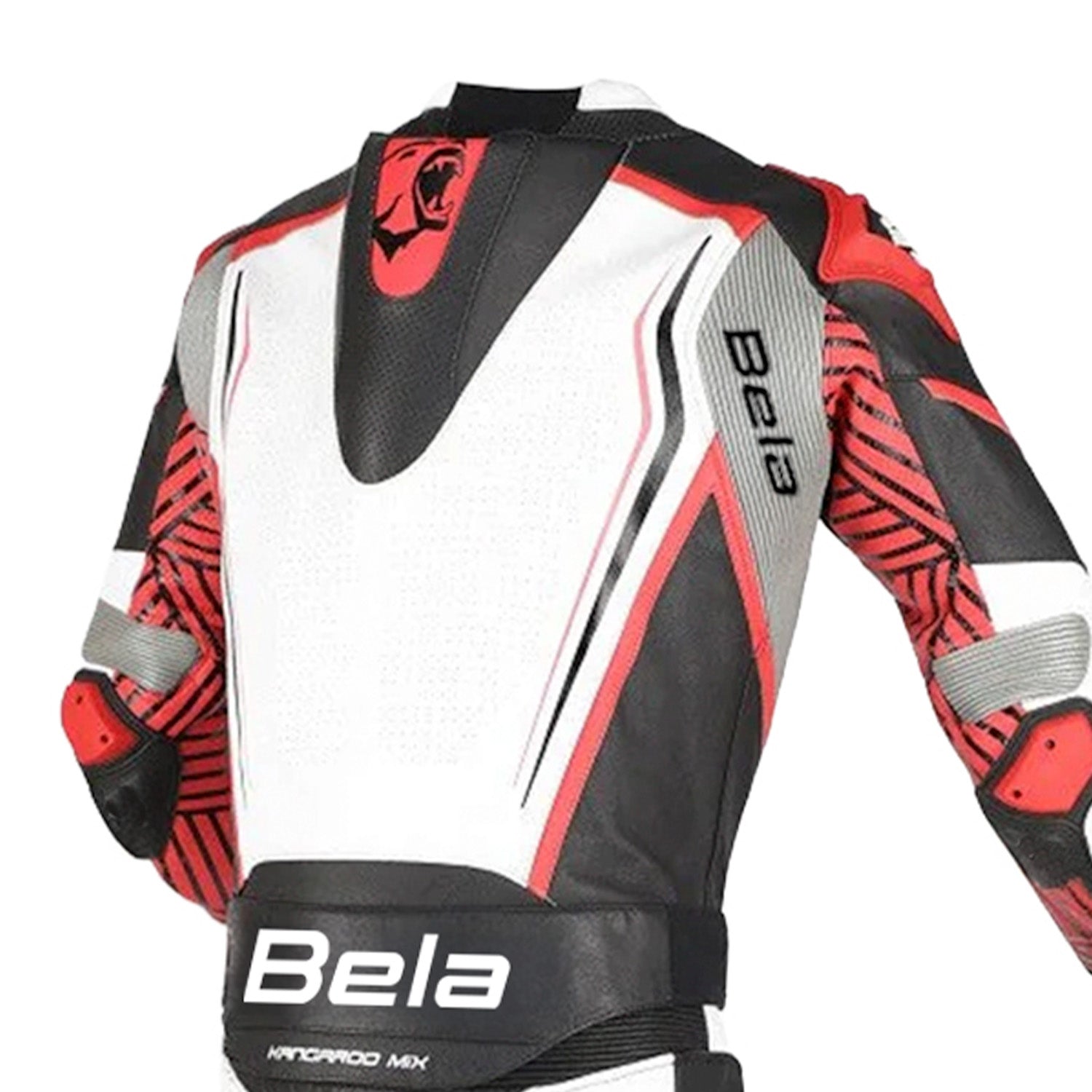 BELA North Star 2 PC Motorbike Leathers Suits Black/White/Red