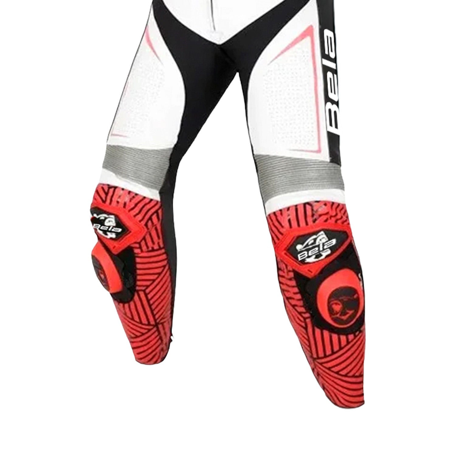 BELA North Star 2 PC Motorbike Leathers Suits Black/White/Red