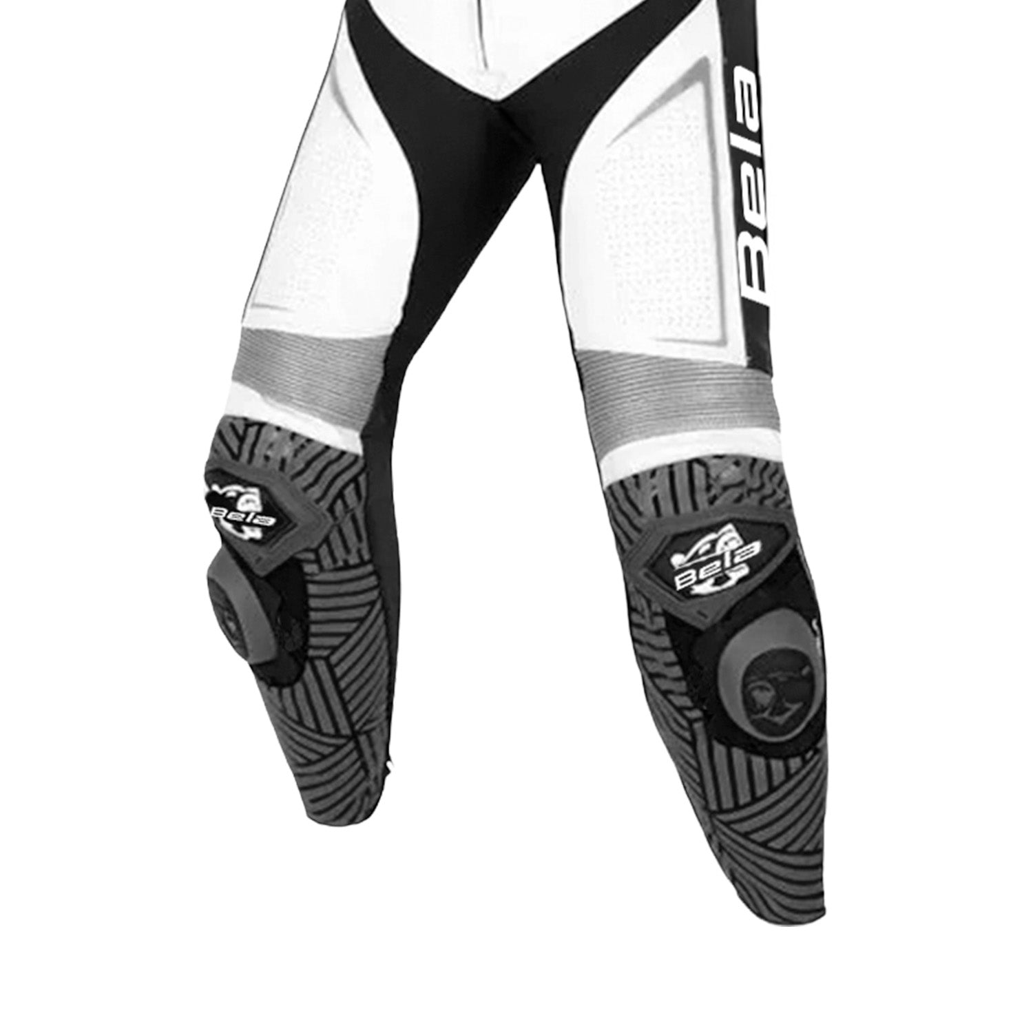 BELA North Star 2 PC Motorcycle Racing Suit Black/White