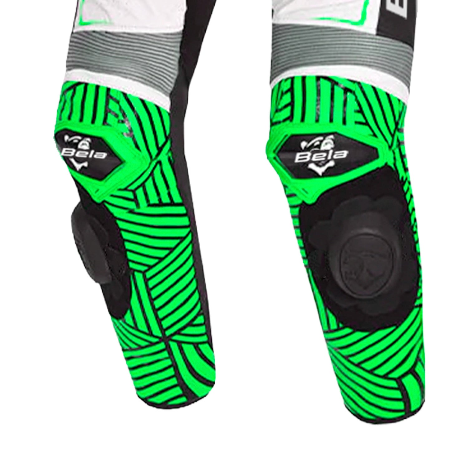 BELA North Star 1 PC Motorcycle Suit White Black Green