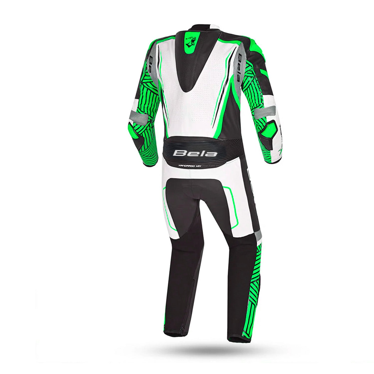 BELA North Star 1 PC Motorcycle Suit White Black Green