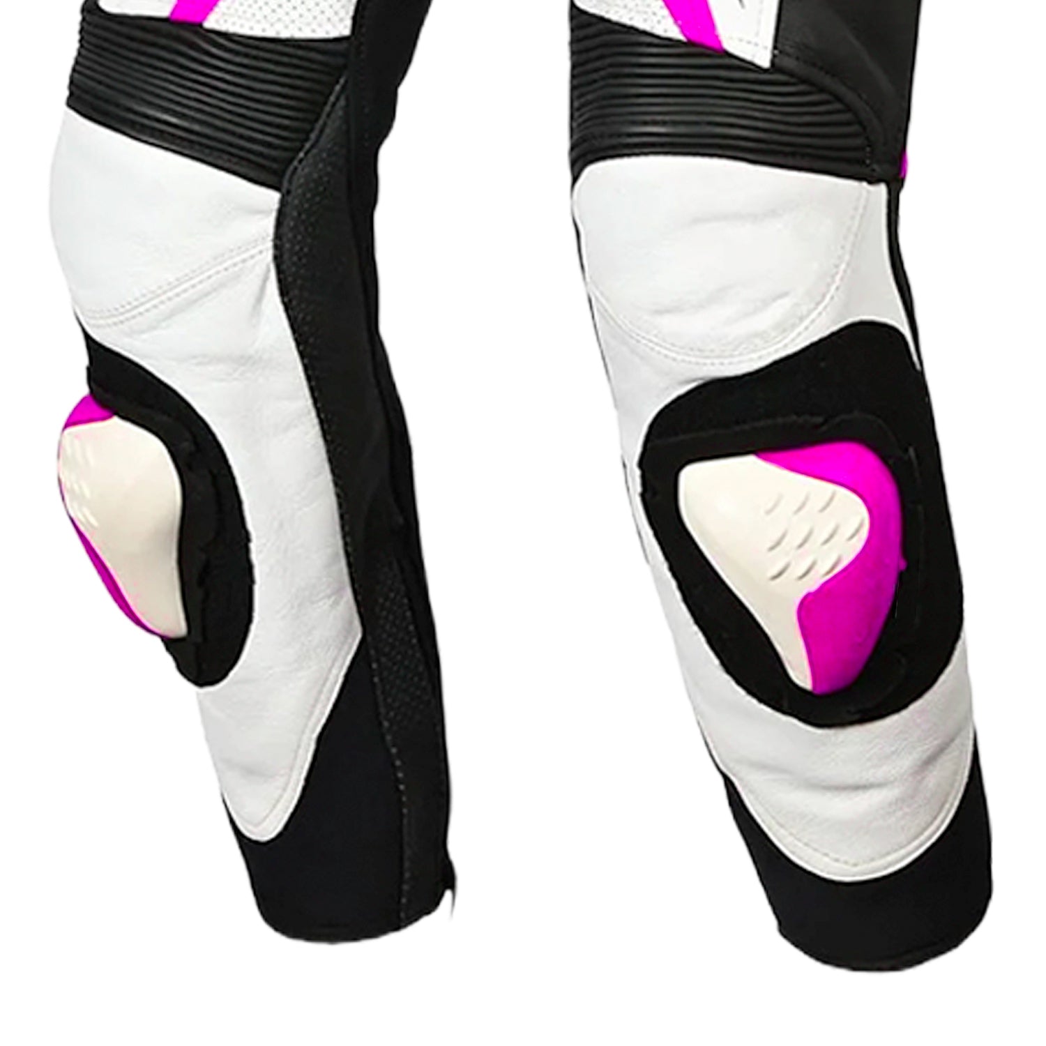 Bela Rocket 1PC Kids Motorcycle Leathers Suits White/Pink