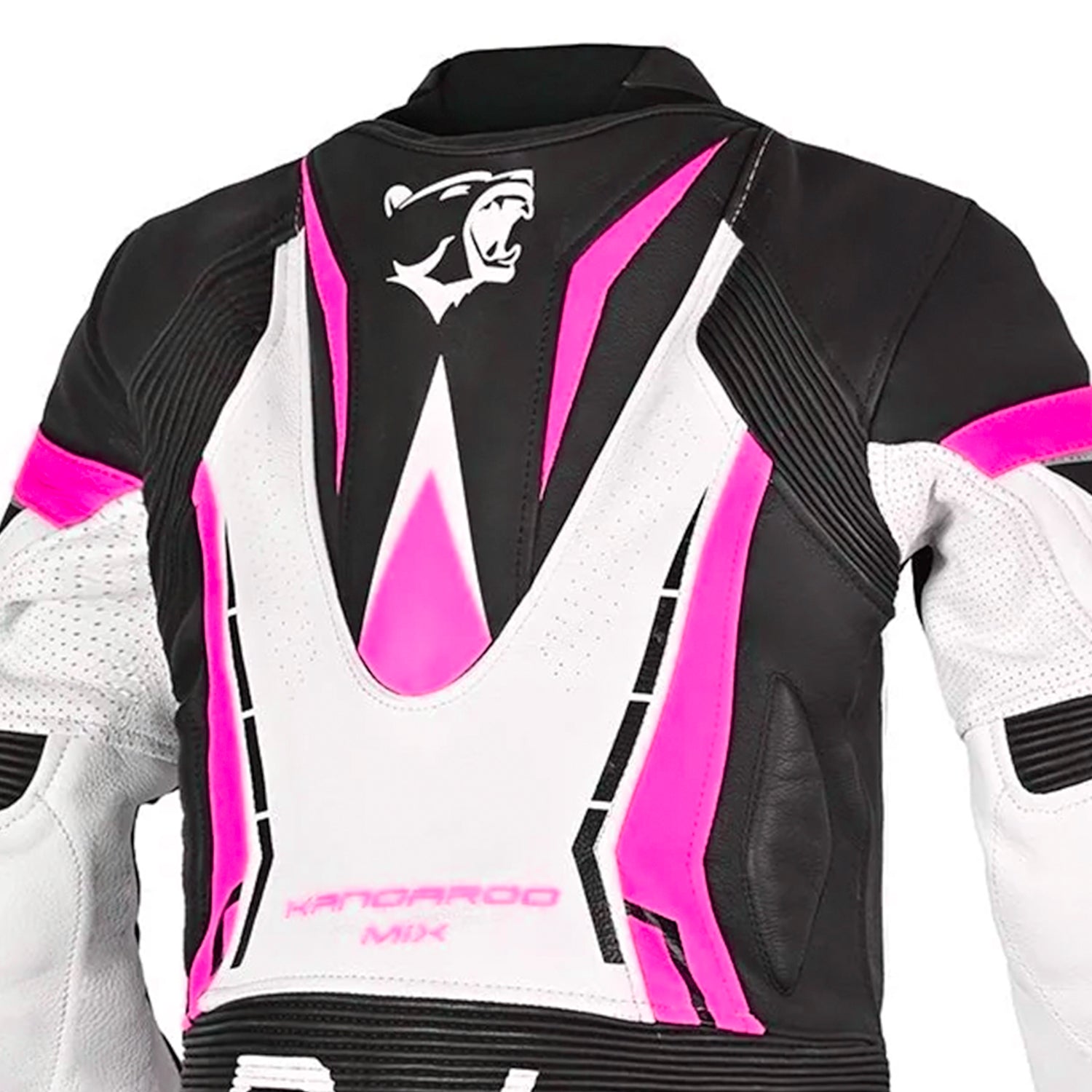 Bela Rocket 1PC Kids Motorcycle Leathers Suits White/Pink