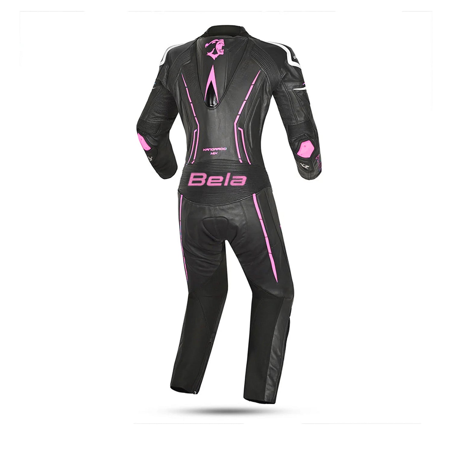 BELA 2PC Rocket Lady Mix Kanga Jumpsuit White Black Pink