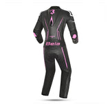 BELA 2PC Rocket Lady Mix Kanga Jumpsuit White Black Pink