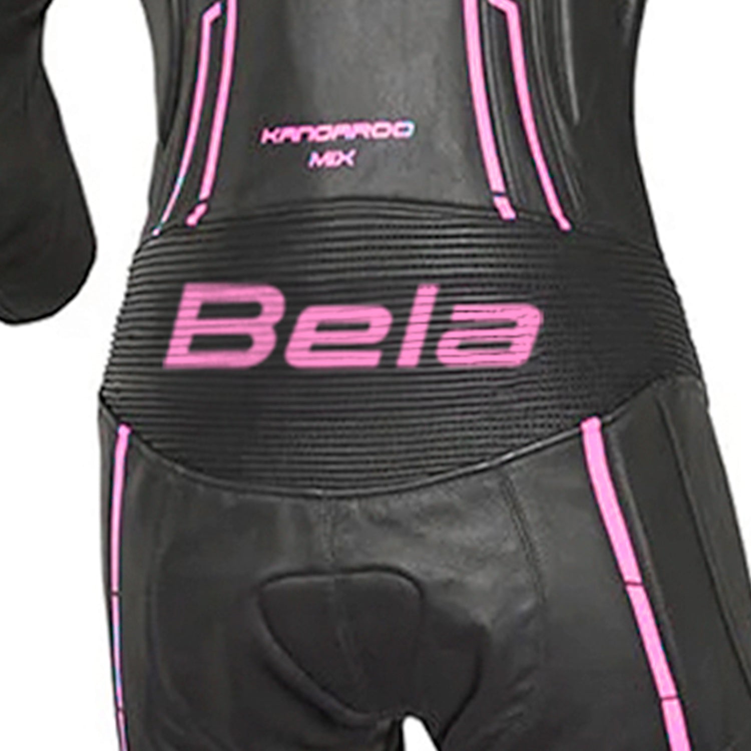 BELA 2PC Rocket Lady Mix Kanga Jumpsuit White Black Pink