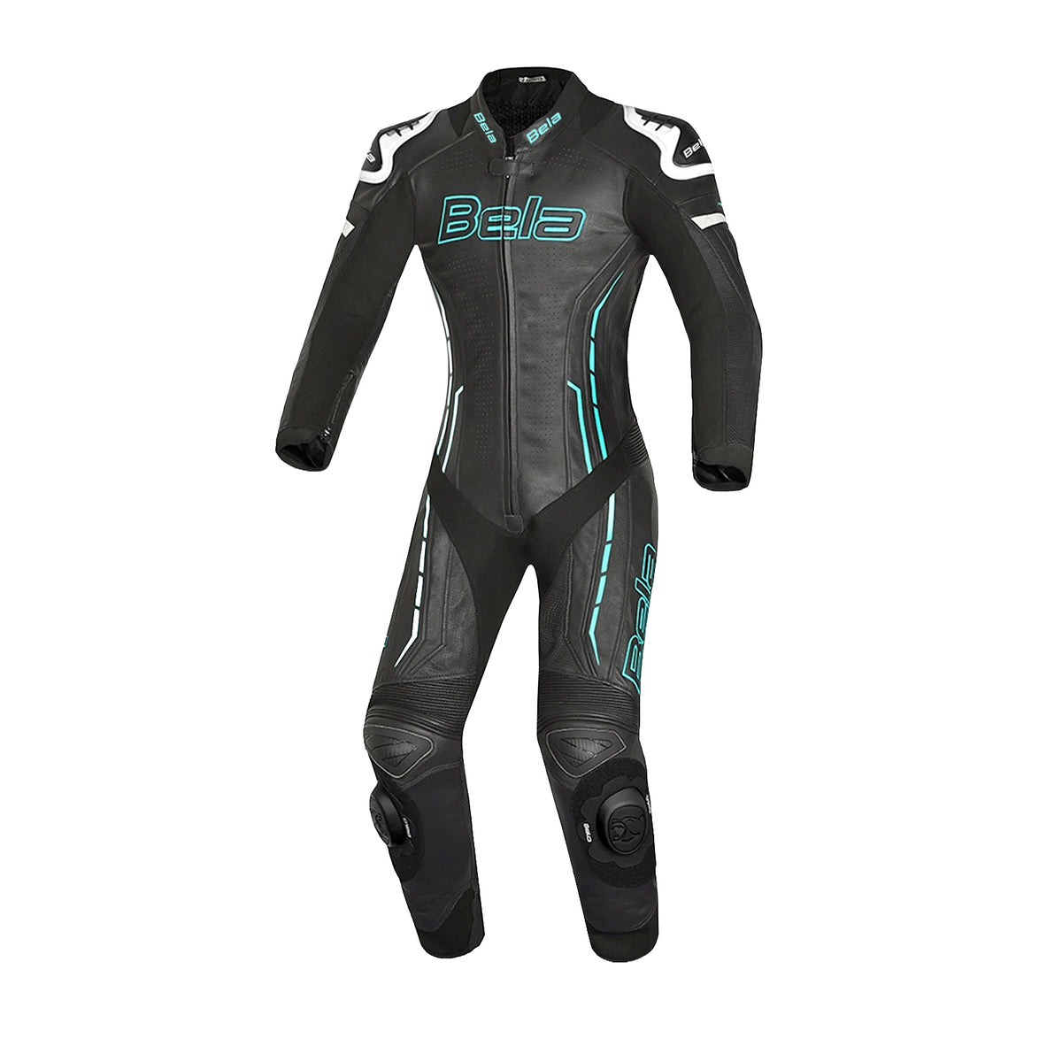 Bela Rocket Lady 1-PC Mix Kangaroo Motorcycle Suits White Black Blue