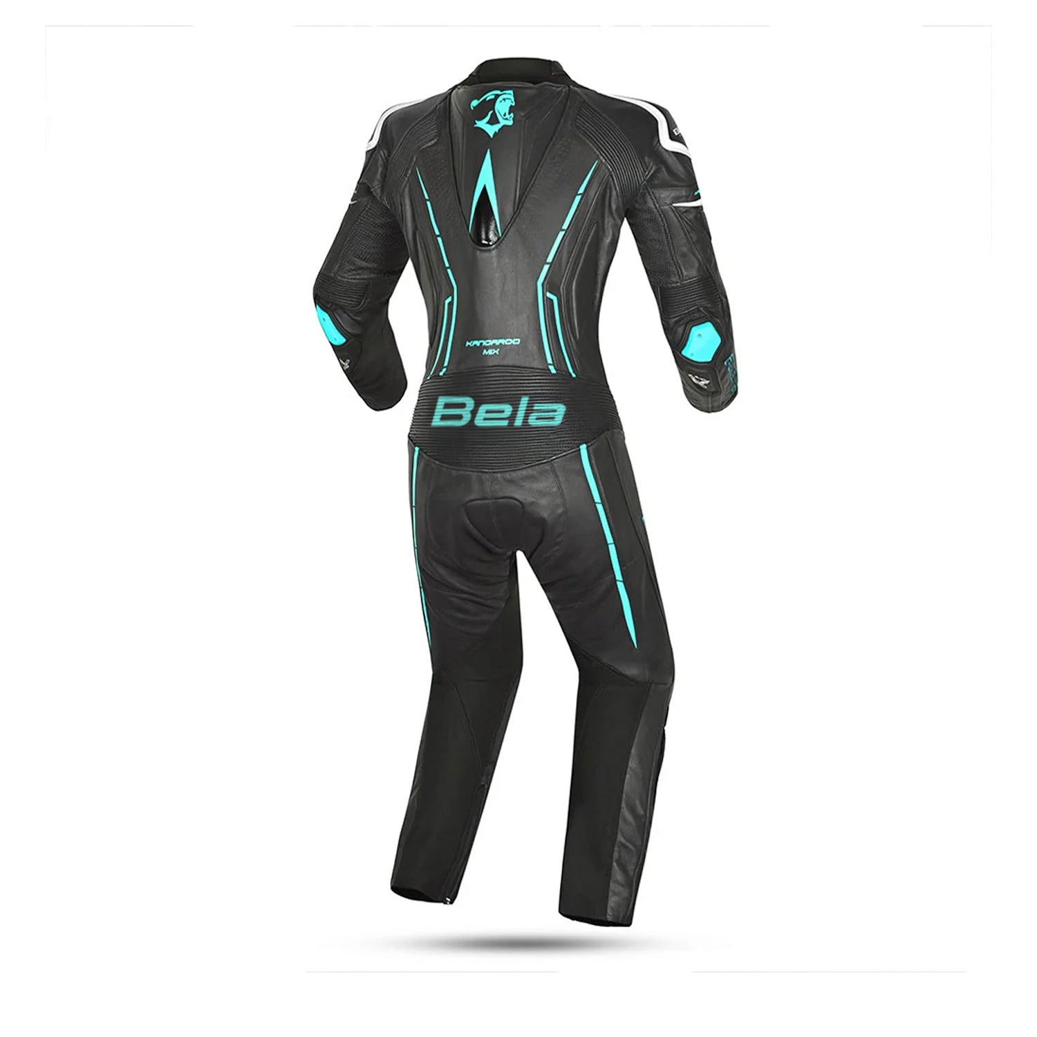 Bela Rocket Lady 1-PC Mix Kangaroo Motorcycle Suits White Black Blue