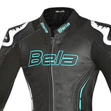 Bela Rocket Lady 1-PC Mix Kangaroo Motorcycle Suits White Black Blue