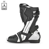 BELA RACE PRO MOTORCYCLE RACING LEATHER BOOTS BLACK WHITE