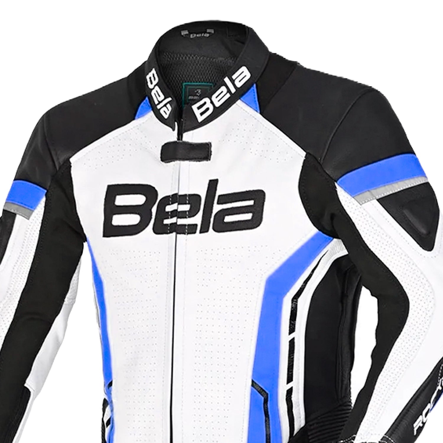 Bela Rocket 1-PC Kids Motorcycle Suits White/Blue/Black