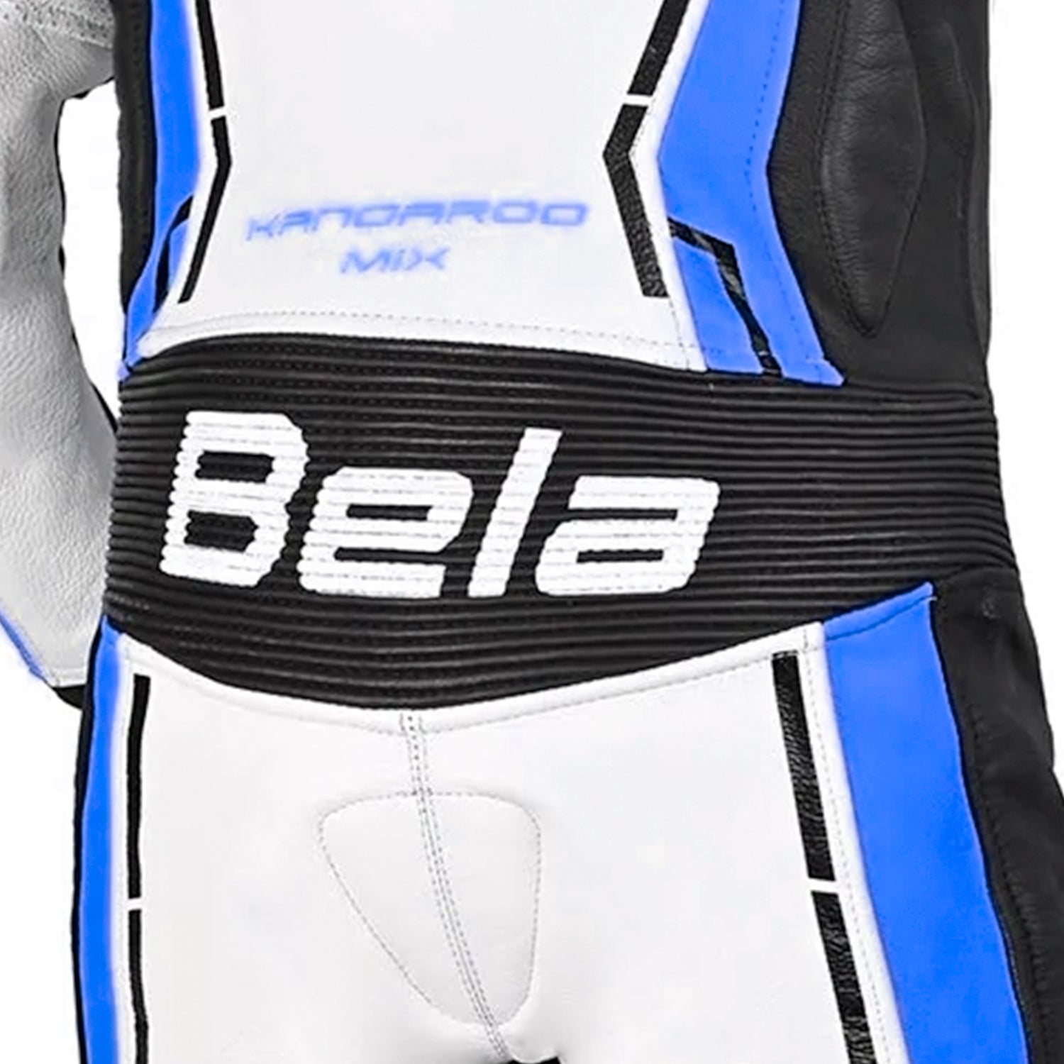 Bela Rocket 1-PC Kids Motorcycle Suits White/Blue/Black