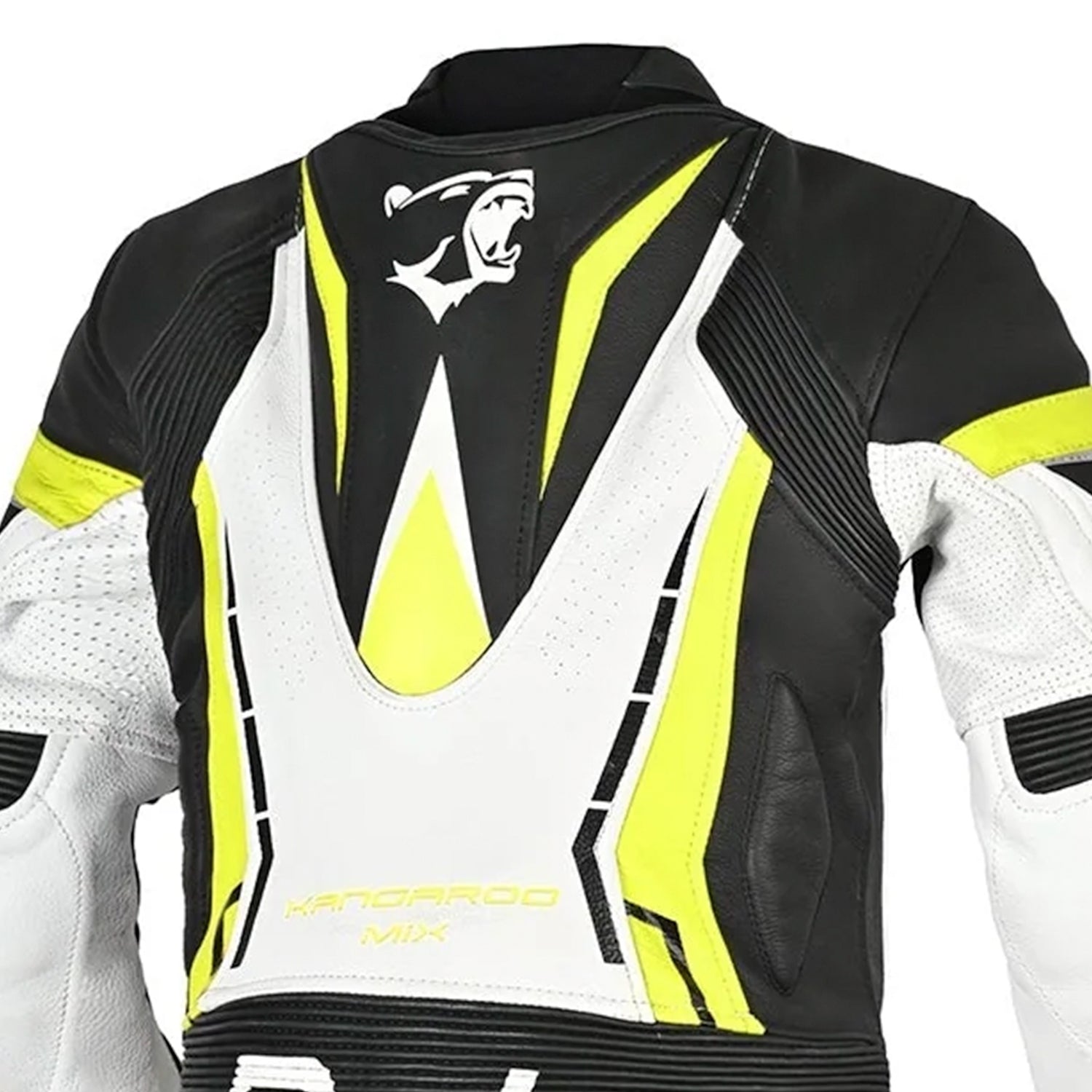 Bela Rocket Kids Racing Leather Suit 1PC White/Yellow