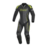 BELA Rocket Lady Mix Kangaroo 1-PC Motorcycle Racing Suits White/Black/Yellow Fluor