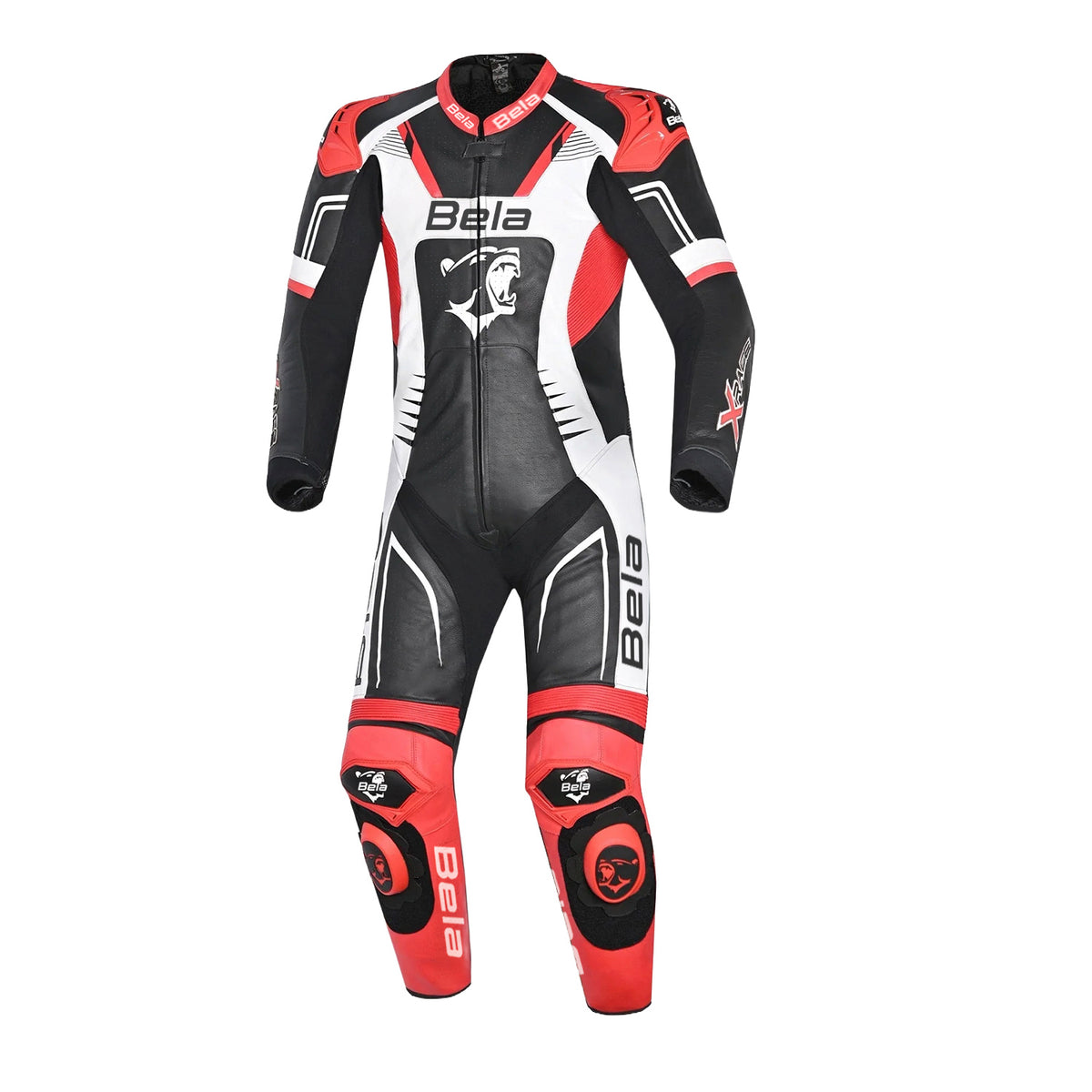 BELA X Race 1PC Motorbike Racing Suits Black White Red