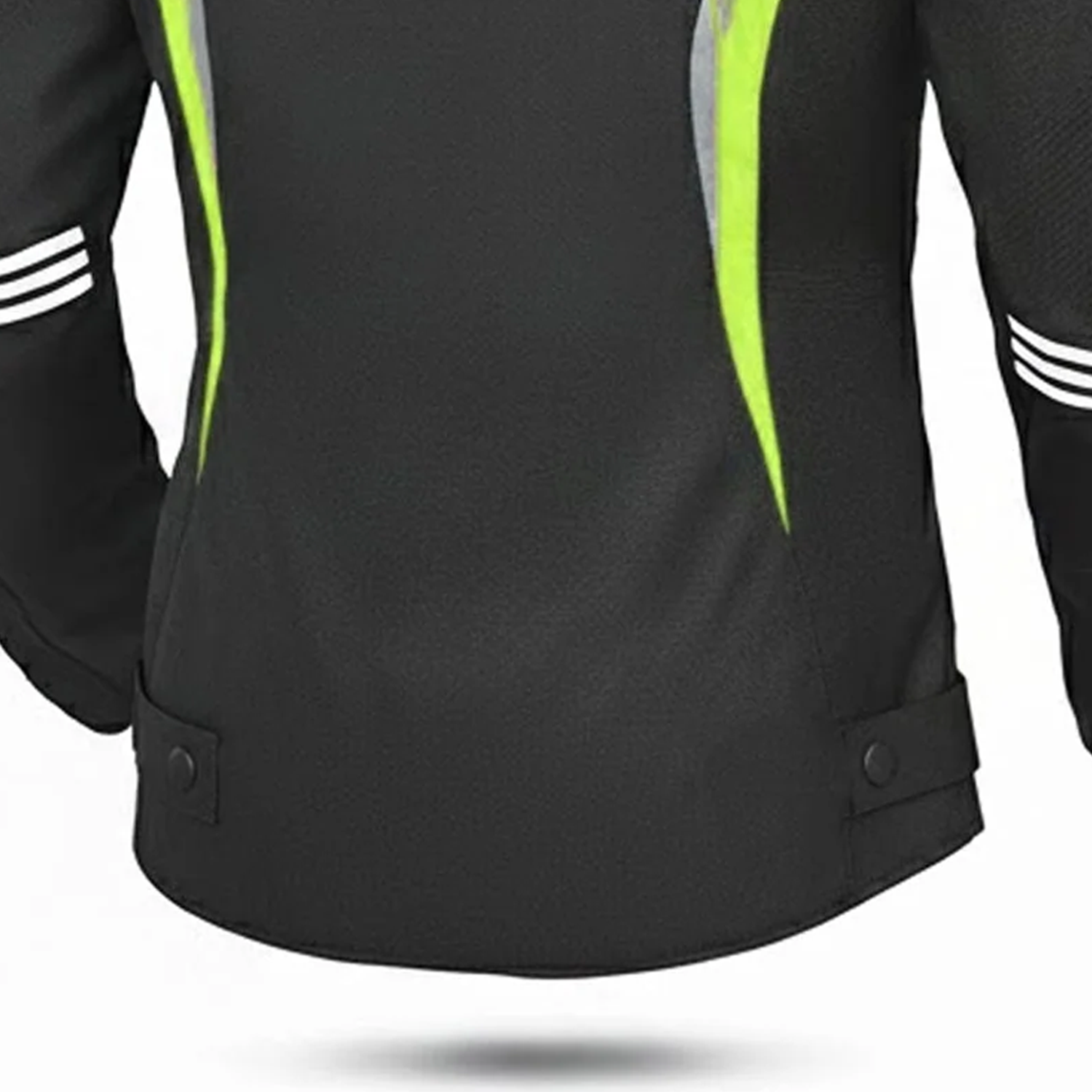 BELA Bradley Lady Motorcycle Textile Jacket Black Yellow Fluro
