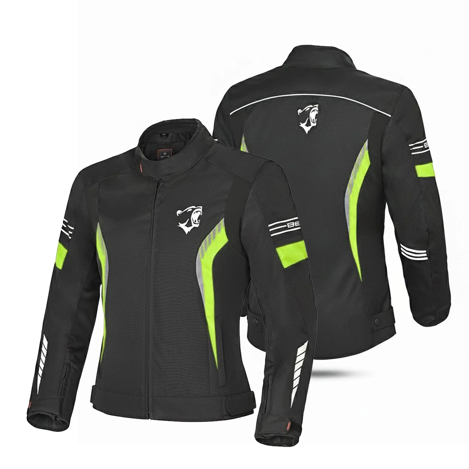 BELA Bradley Lady Motorcycle Textile Jacket Black Yellow Fluro
