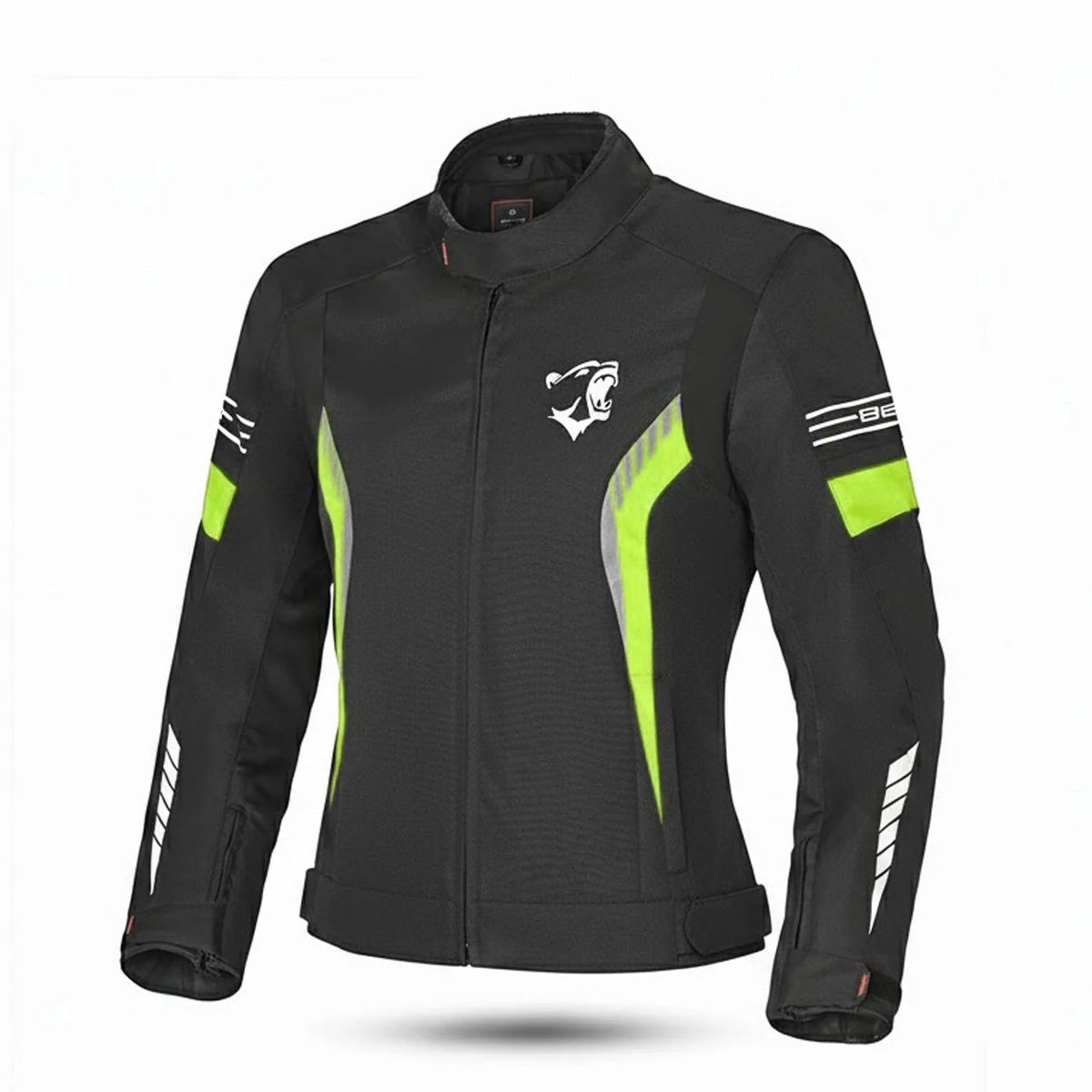 BELA Bradley Lady Motorcycle Textile Jacket Black Yellow Fluro