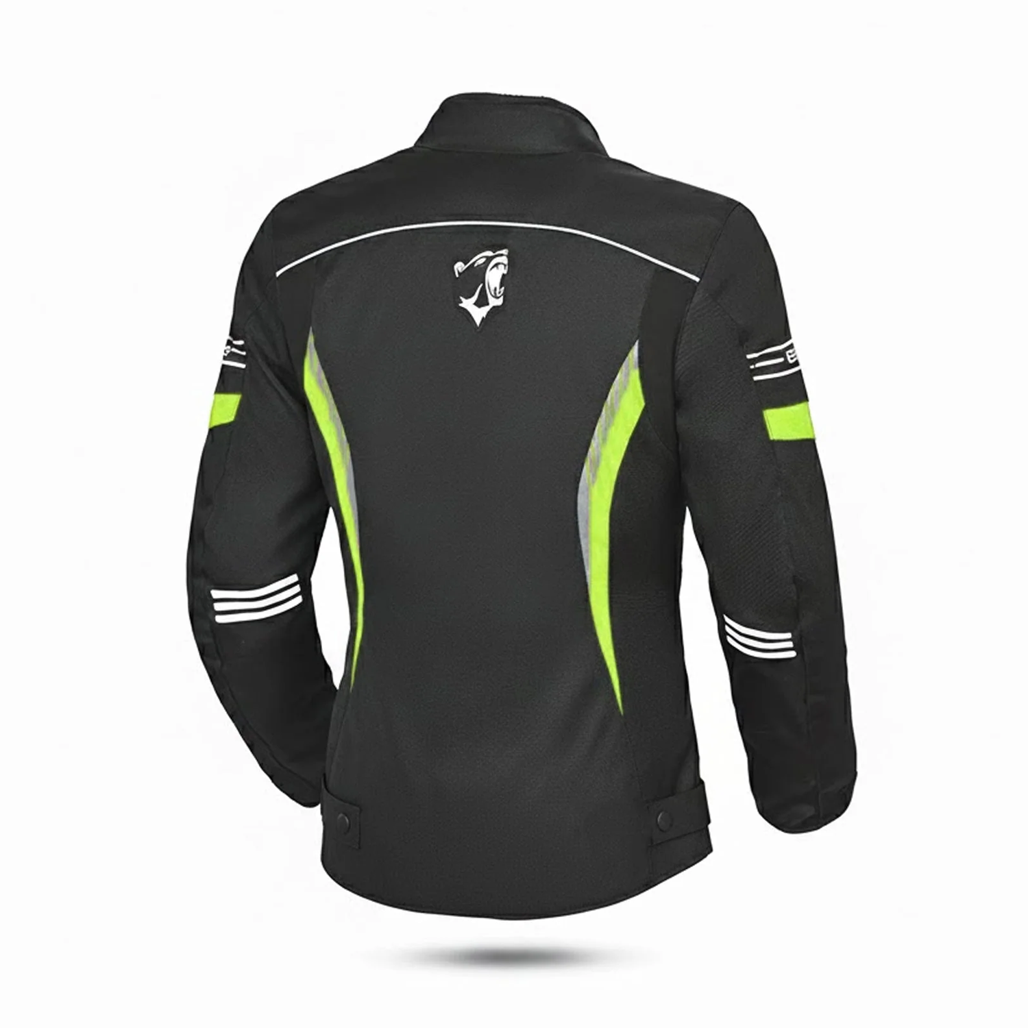 BELA Bradley Lady Motorcycle Textile Jacket Black Yellow Fluro