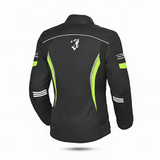 BELA Bradley Lady Motorcycle Textile Jacket Black Yellow Fluro