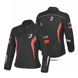 BELA Bradley Lady Motorcycle Textile Jacket Black Red